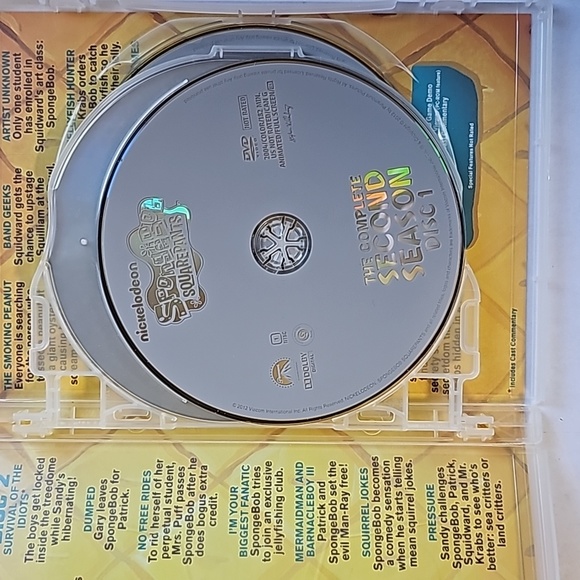 Spongebob Squarepants - Complete Second (2nd) Season DVD EUC - Picture 4 of 6